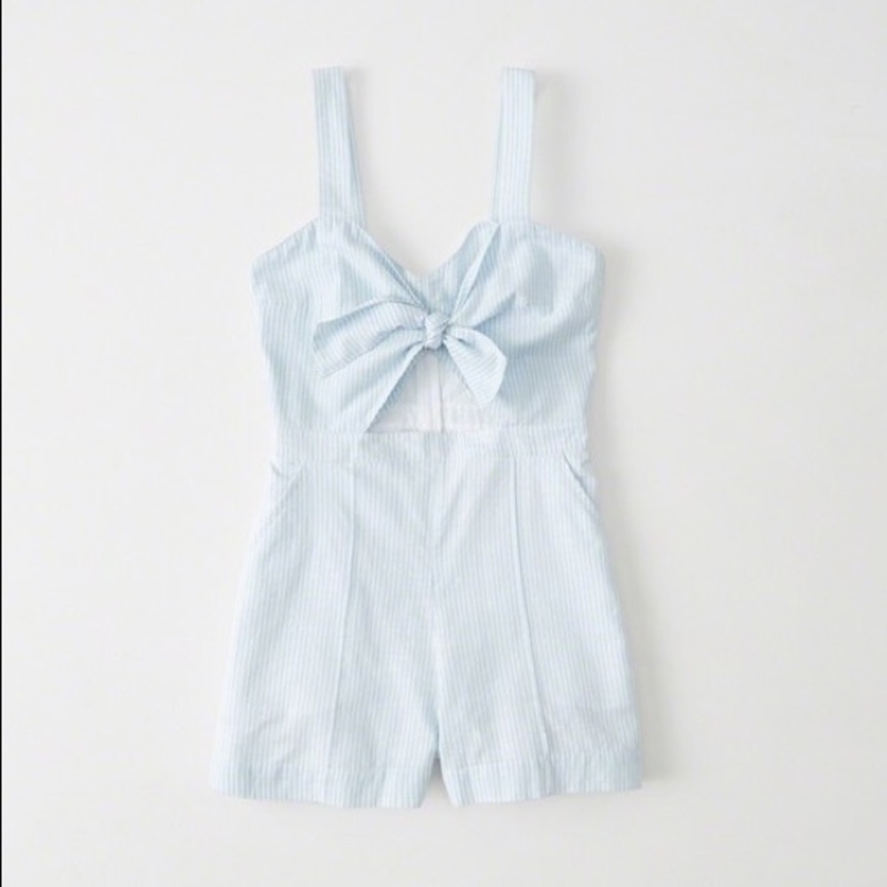 Abercrombie striped romper